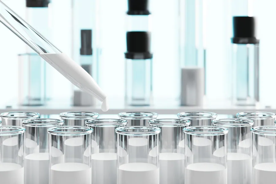 Cosmetic quality testing and laboratory filling